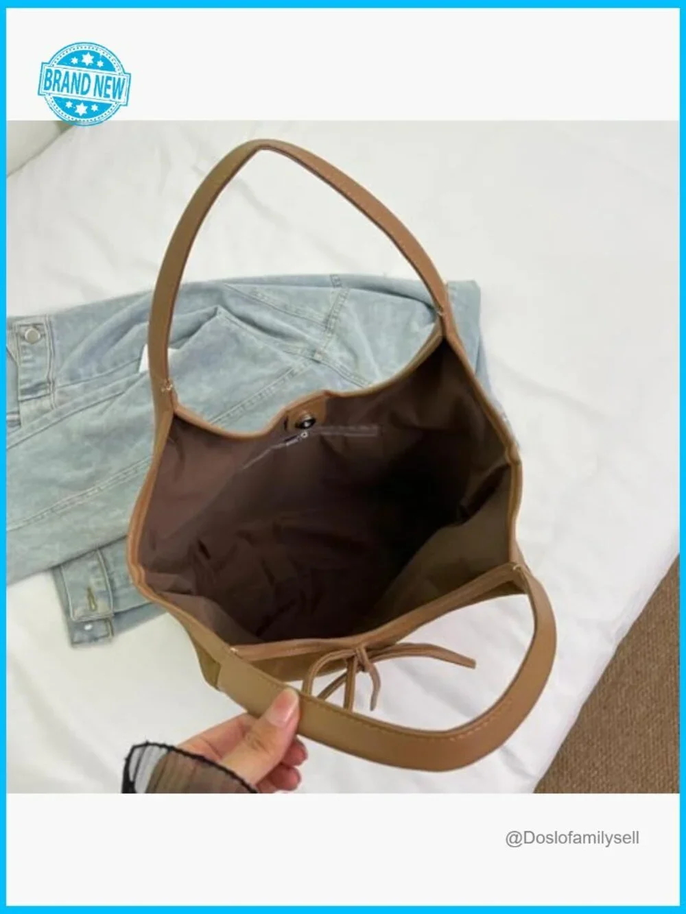 Tote Bag Hobo Handbag Faux Suede Shoulder Purse Crossbody Work Bag